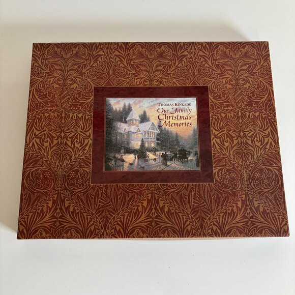 Thomas Kinkade Our Family Christmas Memories Hardcover Book Boxed 1999 - Picture 1 of 8